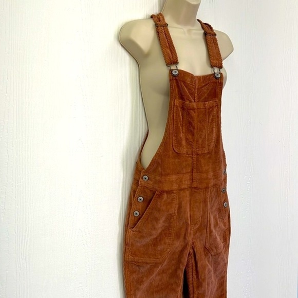 American Eagle - NWT Pink Corduroy Adjustable Straps With Pockets Overalls XS - Picture 3 of 14